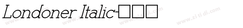 Londoner Italic字体转换